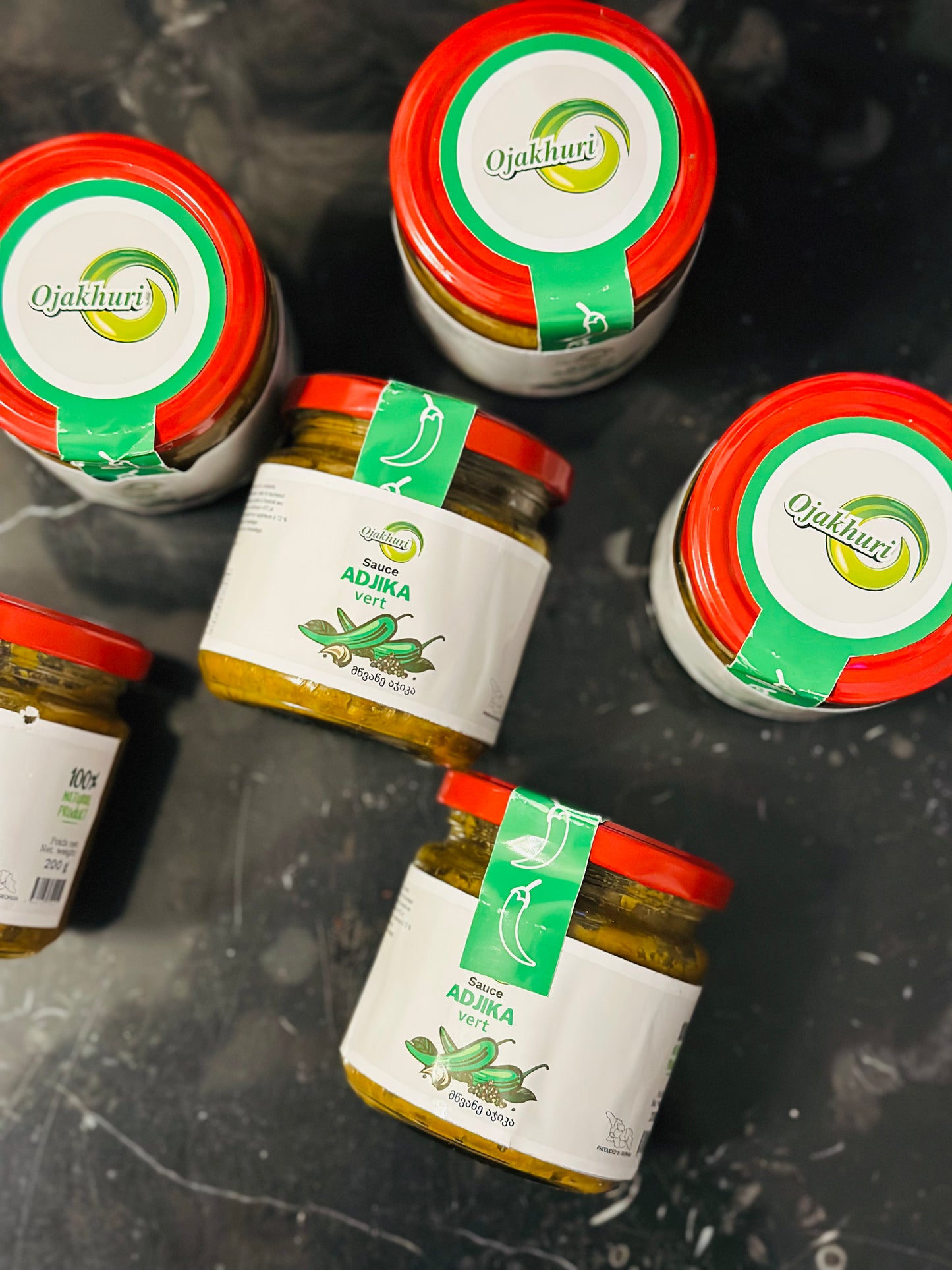 Adjika vert piquant( მწვანე ცხარე აჯიკა)200g