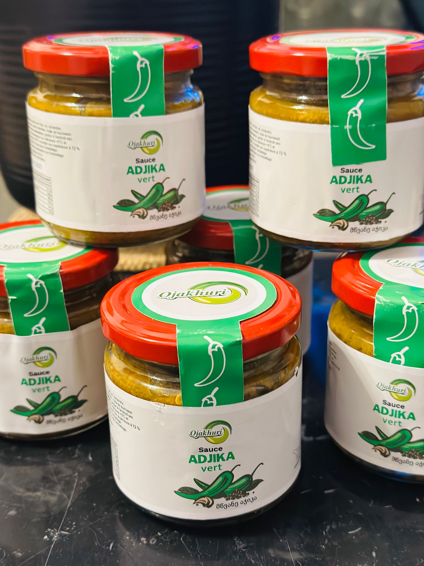 Adjika vert piquant( მწვანე ცხარე აჯიკა)200g