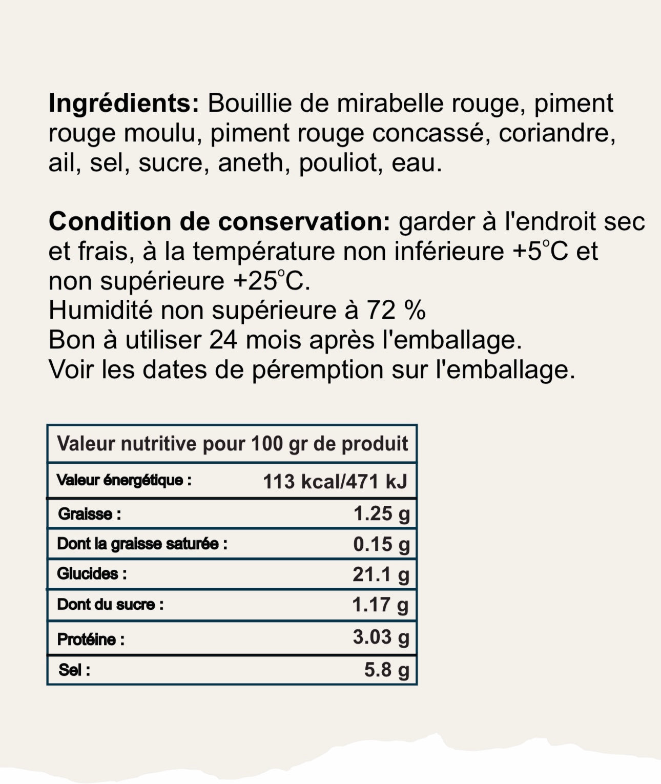 Tkemali rouge( sauce aux prunes sauvages)370g Lo