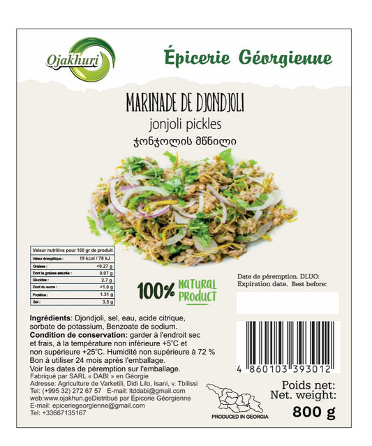 Jonjoli sous vide( ჯონჯოლის მწნილი ვაკუუმში)800g