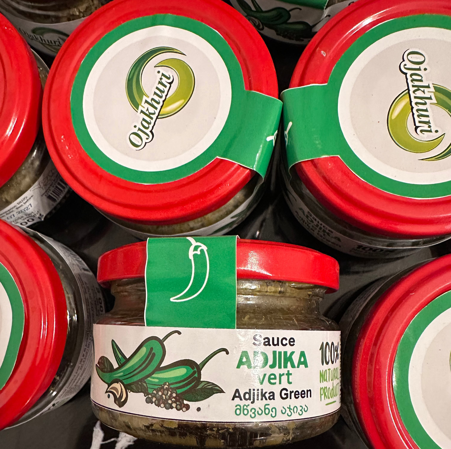 Adjika vert piquant( ცხარე მწვანე აჯიკა)100g